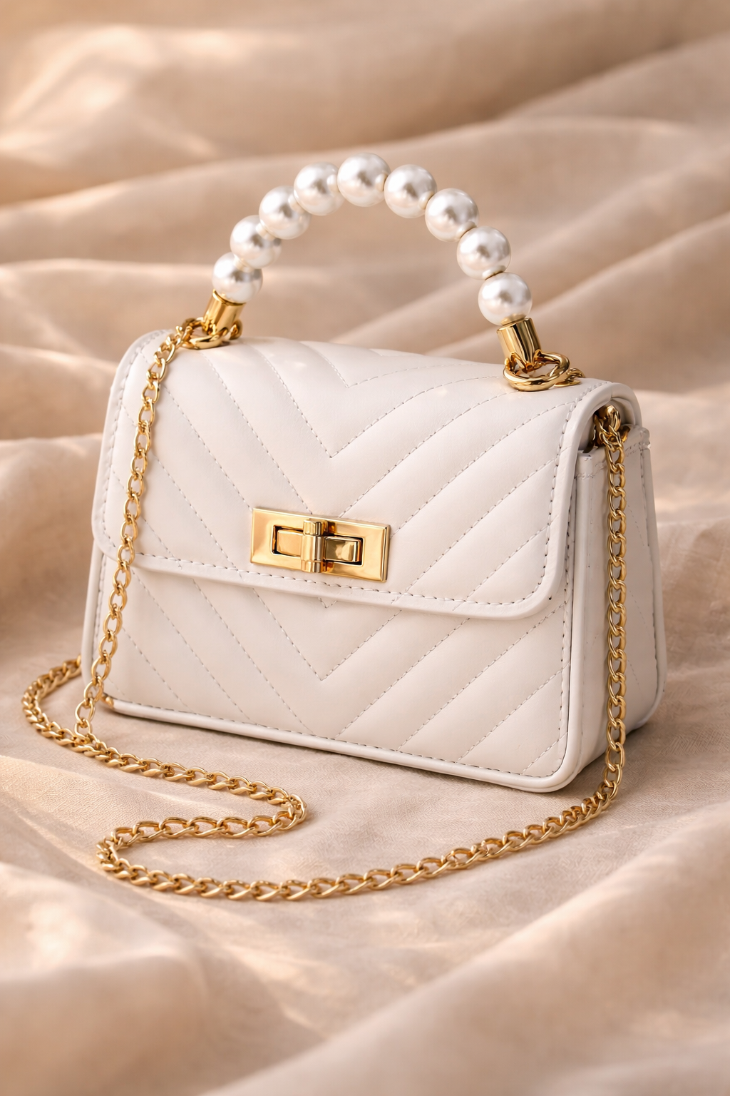 Pearl Handle Mini Bag