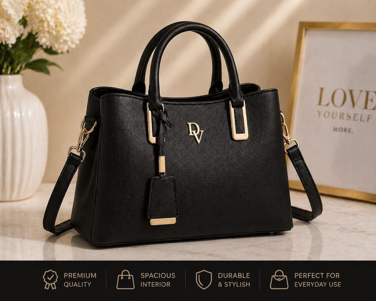 Luxury Structured Tote Ba...